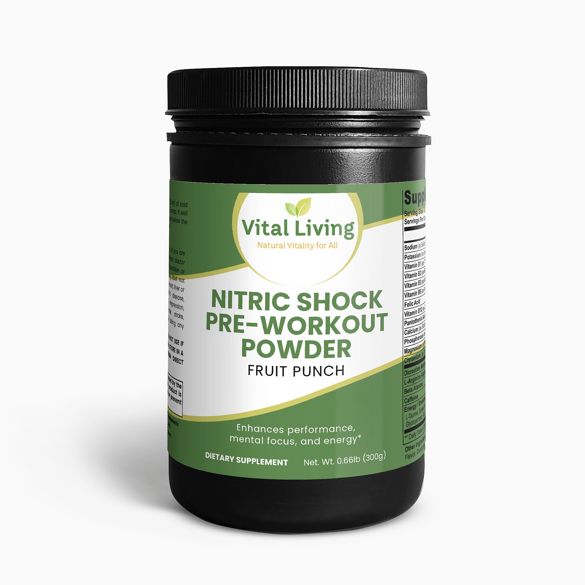 Nitric Shock Pre-Workout Powder (Fruit Punch)