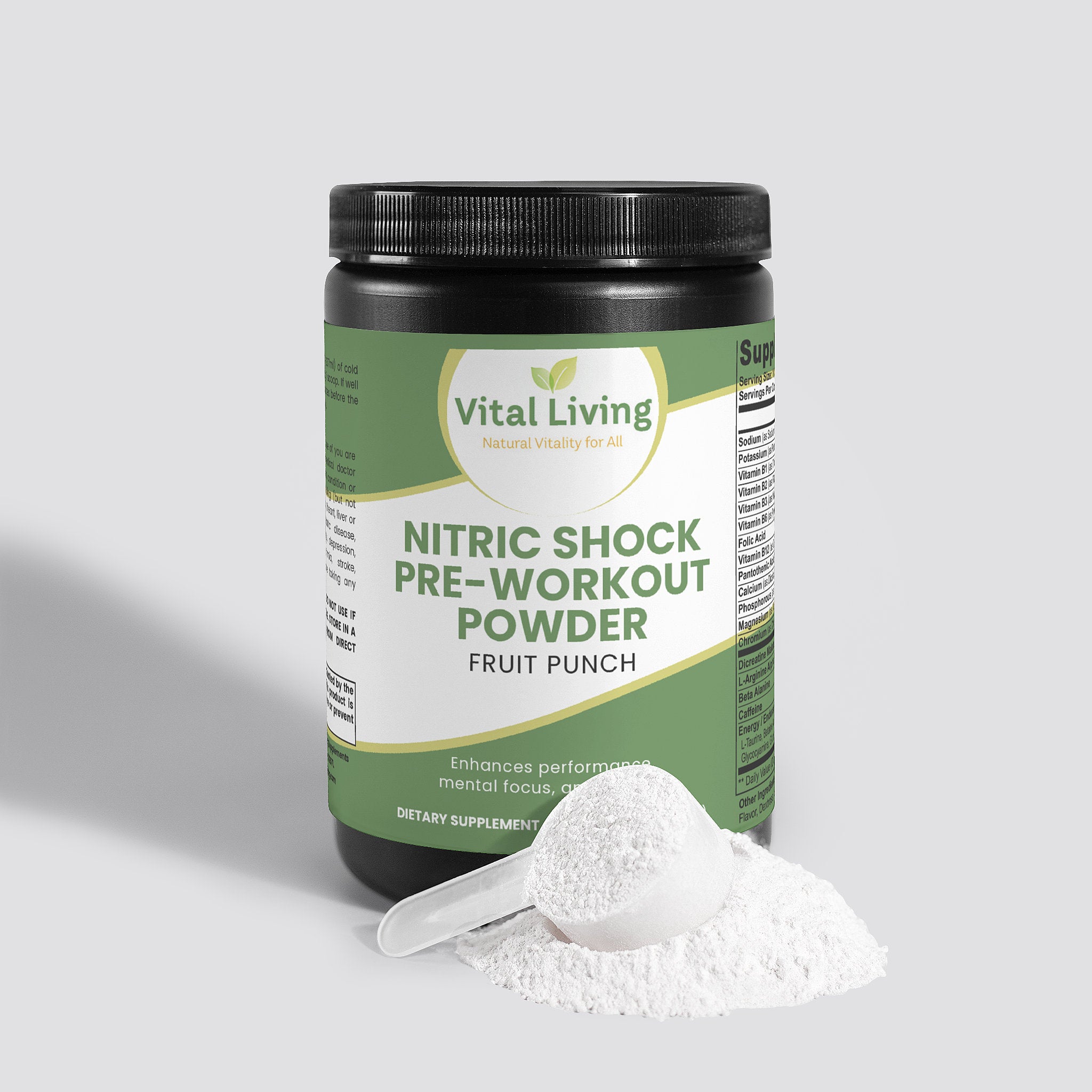 Nitric Shock Pre-Workout Powder (Fruit Punch)